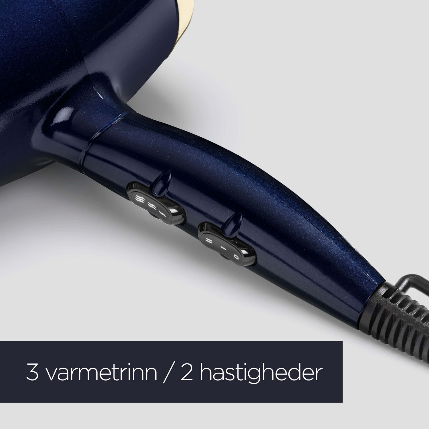 3 varmetrinn / 2 hastigheder